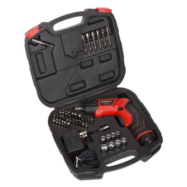 Pivoting Screwdriver 45 Pc. Set-Pivoting Cordless Power Tool with Rechargeable 3.6V Battery - Image 2