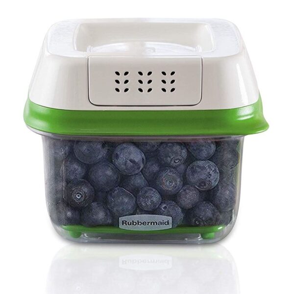 Rubbermaid FreshWorks Produce Saver Food Storage Container, Small, 2.5 Cup, Green 1920480 - Image 2