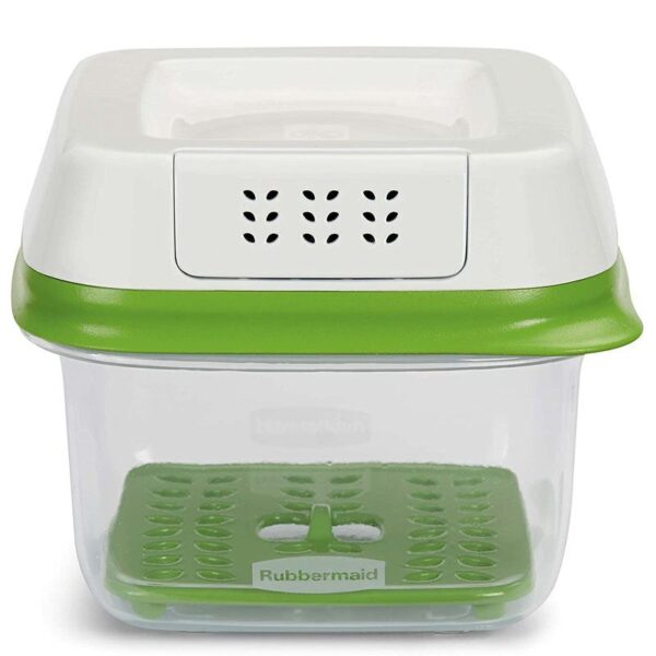 Rubbermaid FreshWorks Produce Saver Food Storage Container, Small, 2.5 Cup, Green 1920480