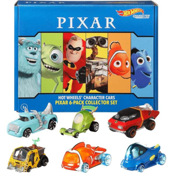 Hot Wheels Character Cars 6-Pack: Disney and Pixar