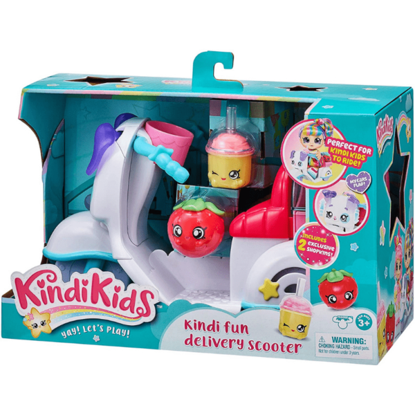 Kindi Kids Fun Delivery Scooter and 2 Shopkins - Image 2