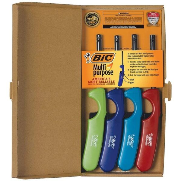 Bic Multipurpose Lighters, 4 Pack