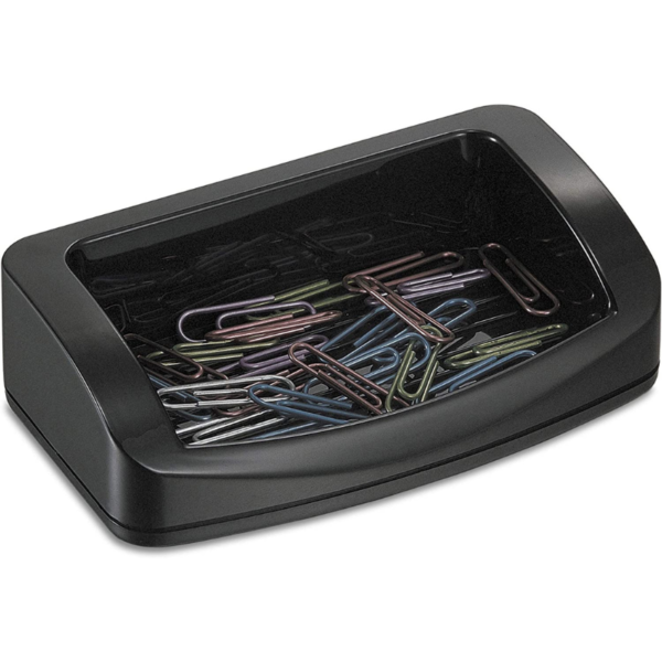 Officemate 2200 Series Executive Business Card/Clips Holder, Black (22332)