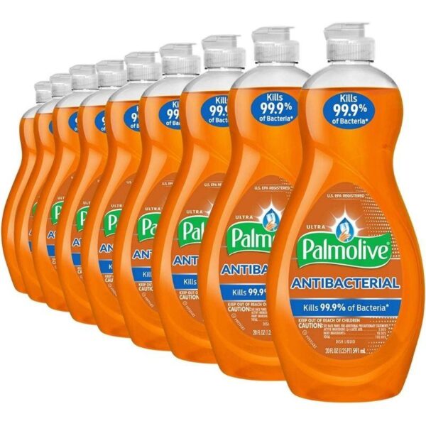 Palmolive Ultra Liquid Dish Soap, Antibacterial, 20 Fl Oz, Pack of 9