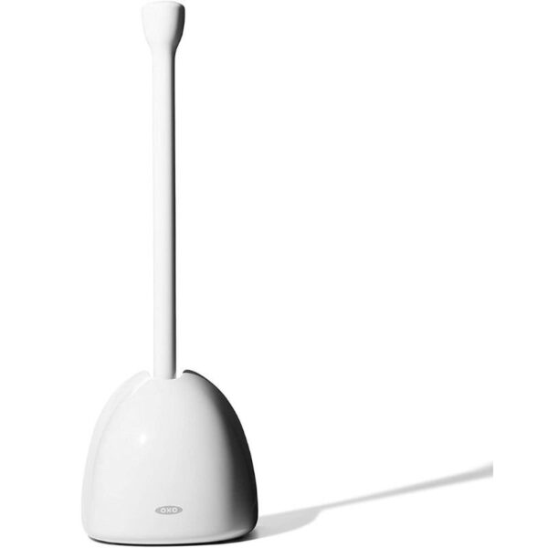 OXO Good Grips Toilet Plunger with Cover,White