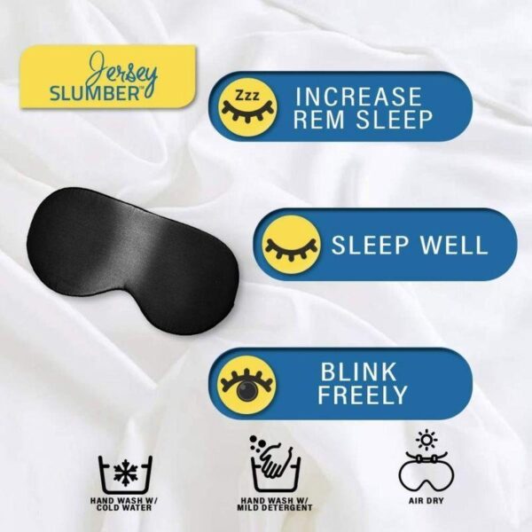 Jersey Slumber 100% Silk Sleep Mask For A Full Night's Sleep - Image 2